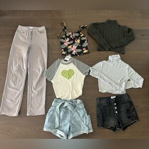 Youth girls clothing lot - 7 pieces age 12-14